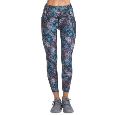 Artsy Abstract Spalding XL Serpentine Performance High Waist Leggings Fit New